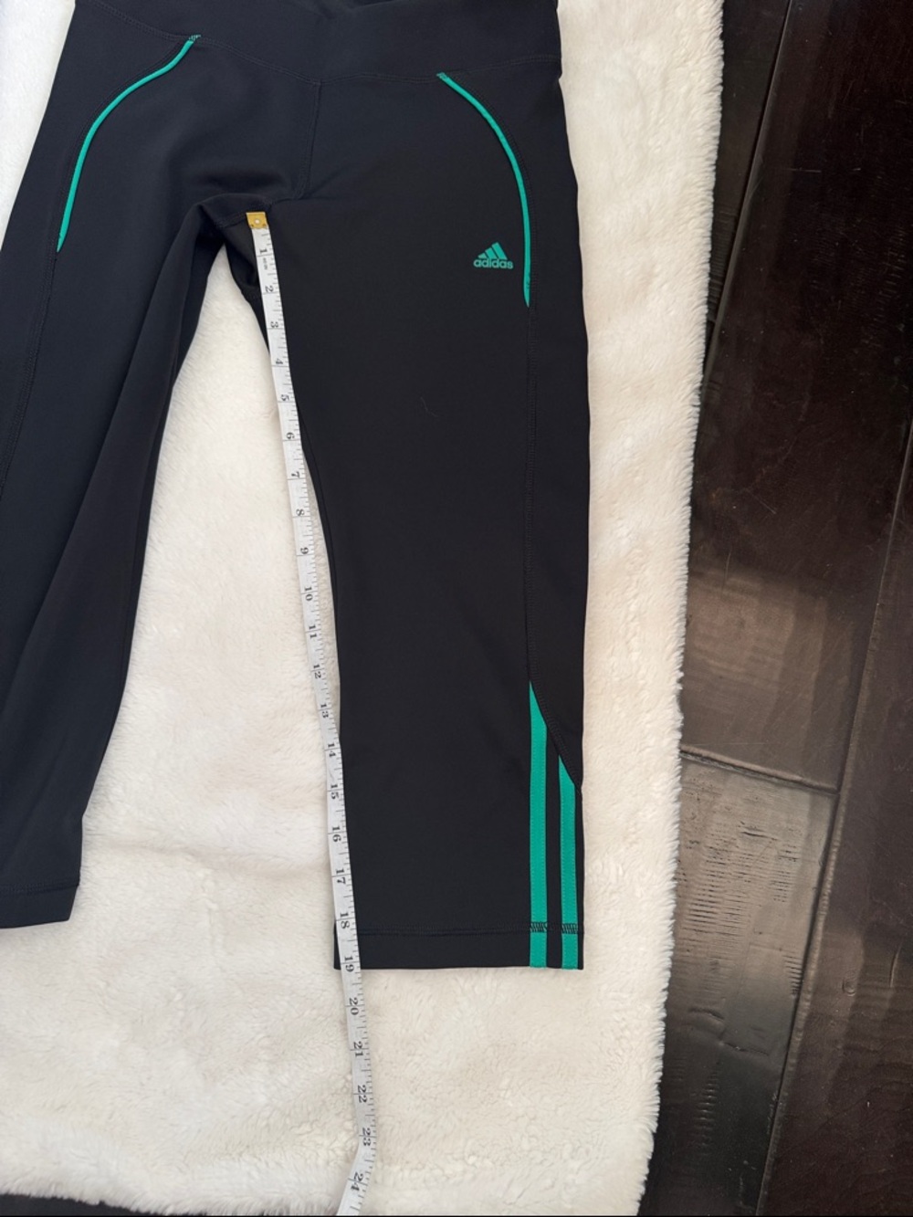 Adidas Black Capri Leggings Size M - Picture 8 of 10